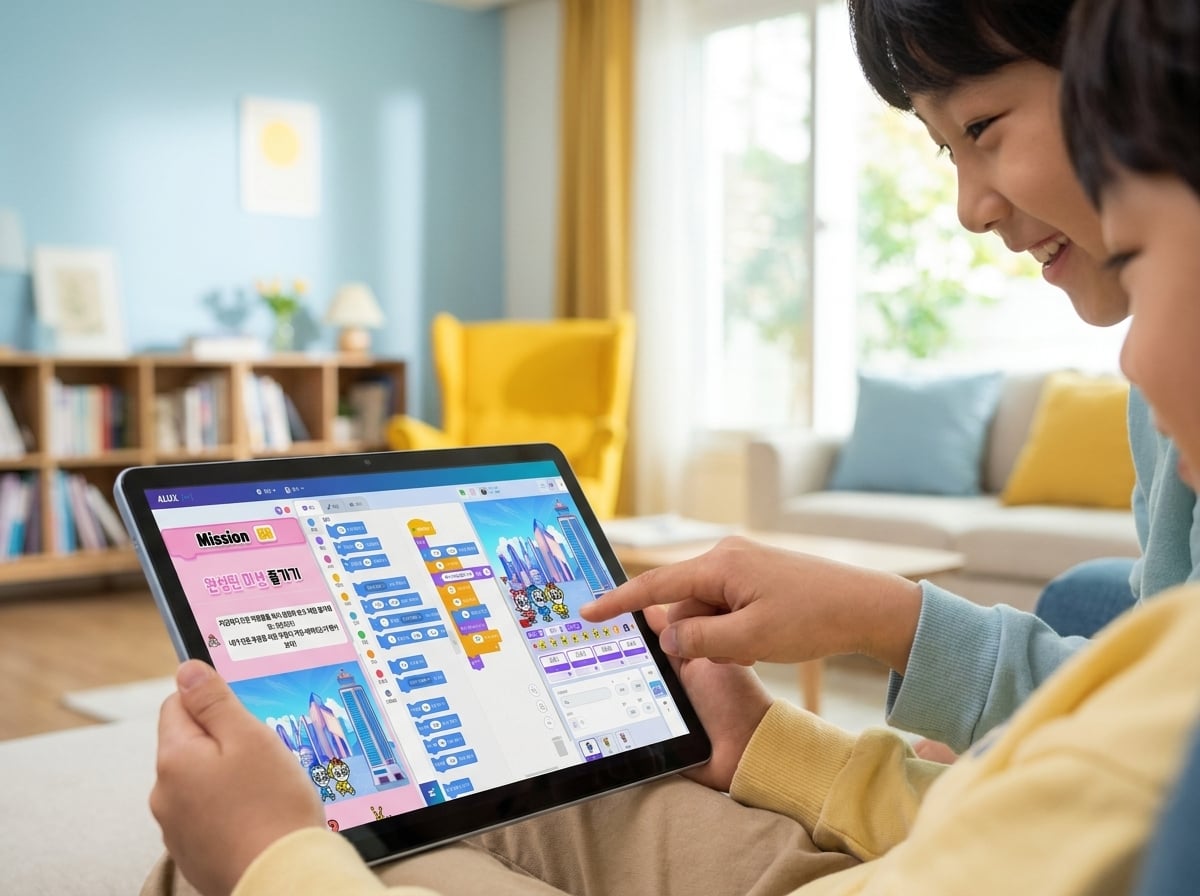 E-book 학습 장면